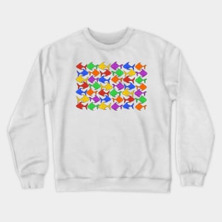 Bright interlocking fishies Crewneck Sweatshirt